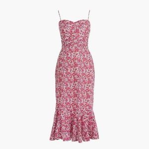 J.Crew Ruffle Dress Liberty Floral fabric